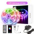 Mexllex RGB LED Strip Light 30M/20M/15M Flexible Tape DC 24V/12V APP & Remote Music Sync
