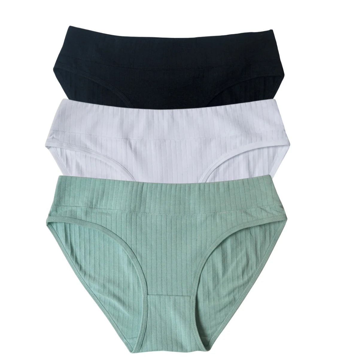 CowLost | product_id-3pcs-women-s-cotton-low-waist-solid-briefs-m-xl-breathable-comfortable-panties |16