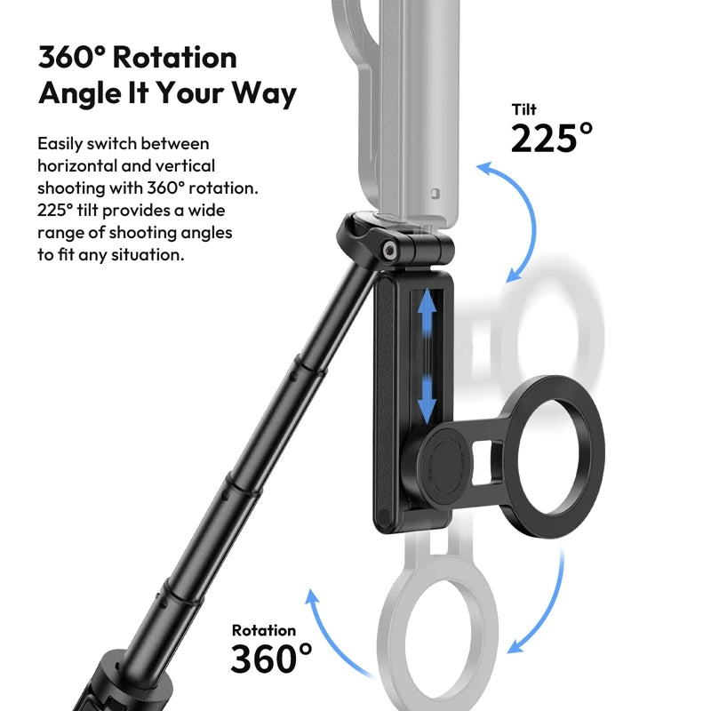 CowLost | ulanzi-jj03-magnetic-phone-tripod-wireless-phone-grip-selfie-stick-desktop-tripod-for-iphone-16-15-14-13-pro-pro-max |4
