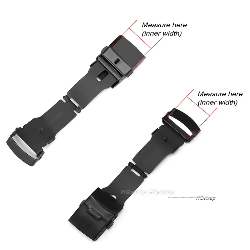 CowLost | product_id-stainless-steel-folding-watch-clasp-buckle-double-press-14-24mm-silver-black-gold |8