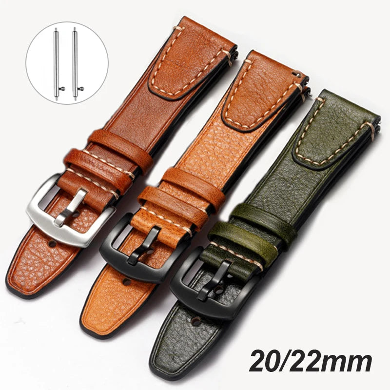 CowLost | bracelets-product_id-vintage-genuine-leather-watch-strap-20mm-22mm-retro-stitching-for-seiko-rolex |1