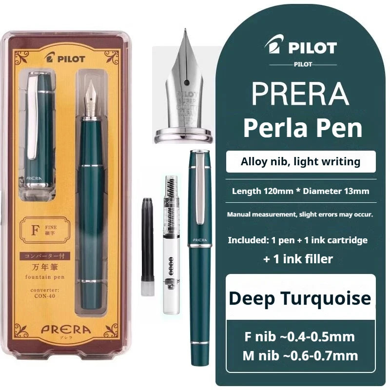 CowLost | product_id-japan-pilot-prera-limited-edition-fountain-pen-set-ergonomic-alloy-nib-0-5mm-includes-converter-ink-absorber |17