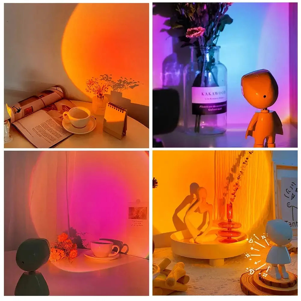 CowLost | product_id-astronaut-robot-rainbow-sunset-rechargeable-projection-night-light |11