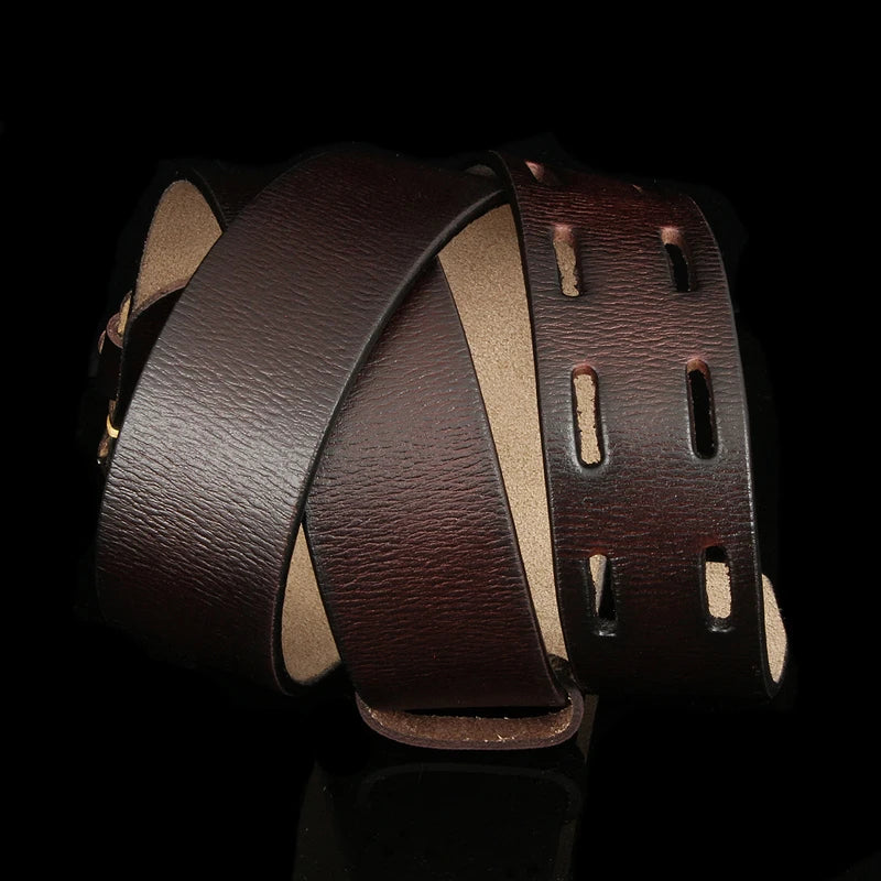 CowLost | 4cm-wide-vintage-style-pin-buckle-genuine-leather-belts-for-men |5