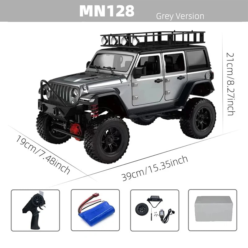 CowLost | fencing-barriers-mn128-1-12-4wd-rc-jeep-model-2-4g-remote-control-led-light-off-road-climbing-truck-electric-toy-car-gift-for-boy |19