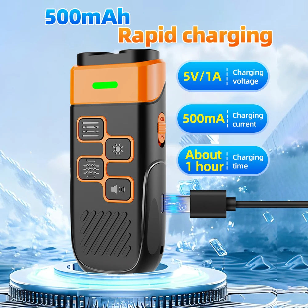 Dual Ultrasonic Rechargeable Dog Repeller with LED Flashlight for Training and Bark Deterrent