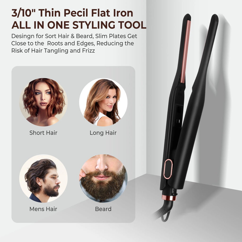 CowLost | uncategorized-small-adjustable-flat-iron-for-short-hair-3-10-inch-beard-straightener |2