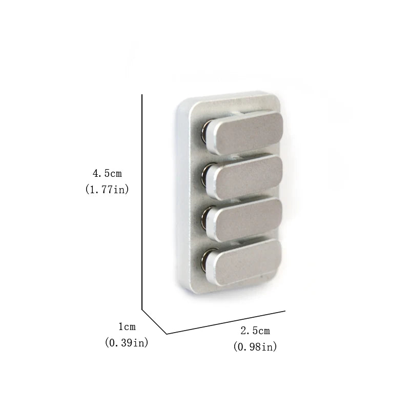 CowLost | product_id-aluminum-alloy-four-button-edc-seesaw-card-pusher-metal-fidget-toy |7