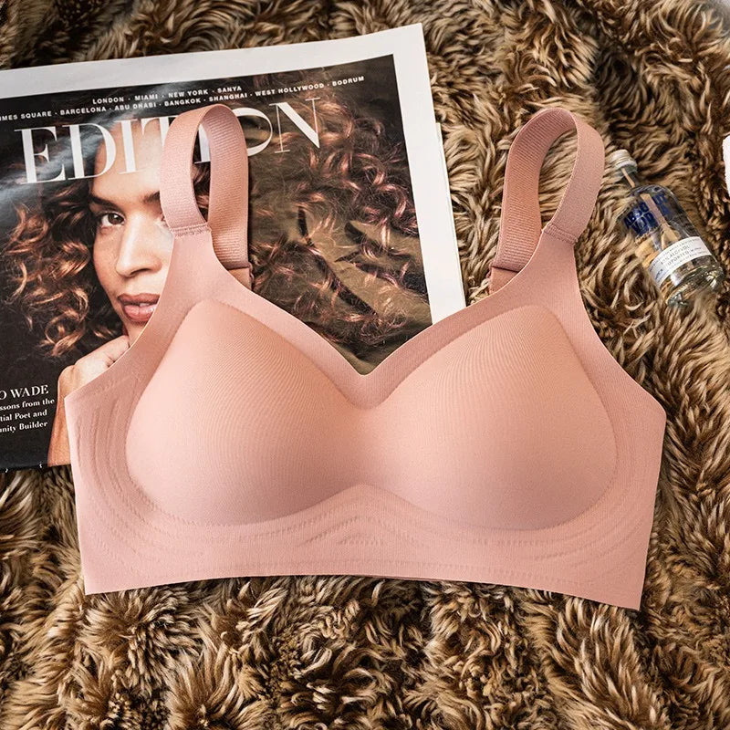 CowLost | product_id-plus-size-seamless-wire-free-push-up-bra-with-adjustable-straps-m-3xl |10