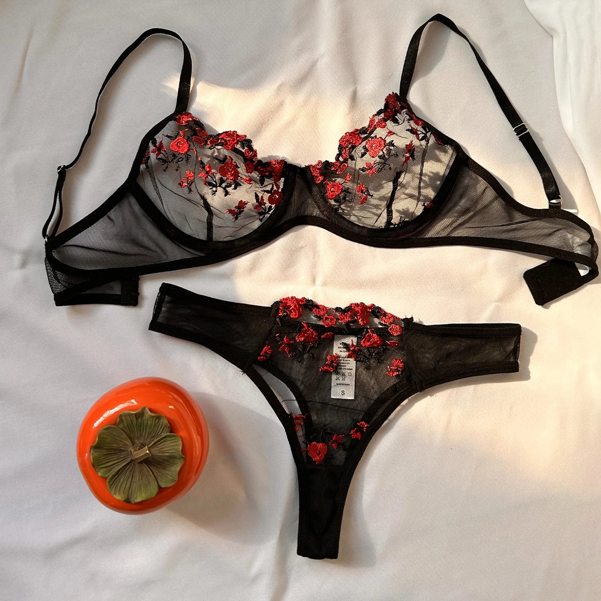 CowLost | sexy-lingerie-fancy-lace-eroticÑƒ-set-woman-2-pieces-transparent |1