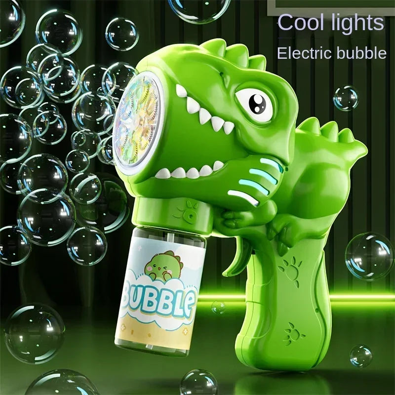 CowLost | product_id-6-hole-dinosaur-electric-bubble-gun-with-light-automatic-soap-blower-toy |8
