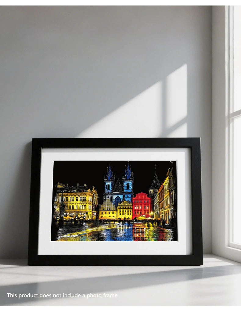 CowLost | product_id-4-pcs-a4-diy-scratch-painting-set-urban-landscapes-character-illustrations |13