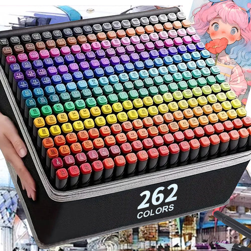 CowLost | product_id-120-color-double-tip-permanent-art-marker-set-for-drawing-design |1