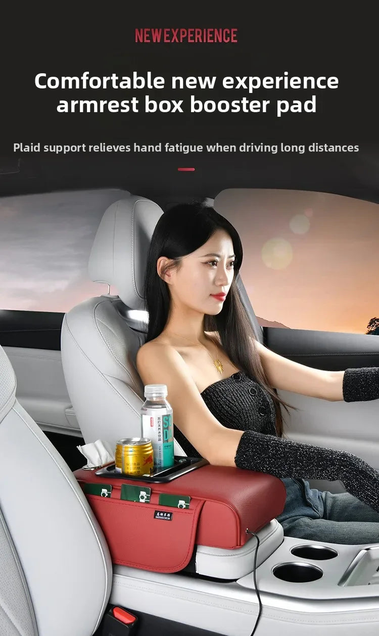 CowLost | multi-function-car-armrest-box-with-usb-port |7