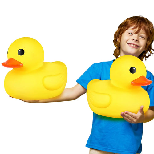 CowLost | product_id-1-2-pcs-giant-10-2-inch-rubber-duck-bath-toy-squeaky-large-yellow-rubber-ducky |1