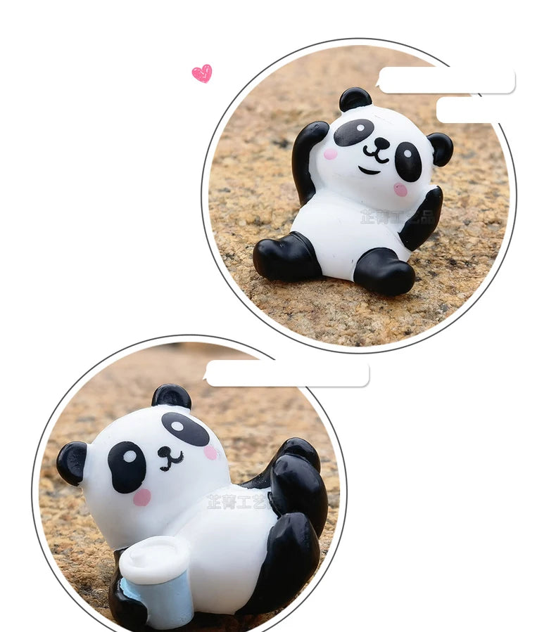 CowLost | product_id-6-8pcs-mini-giant-panda-car-dashboard-ornaments-navigator-screen-decoration-toy-gift-set |12