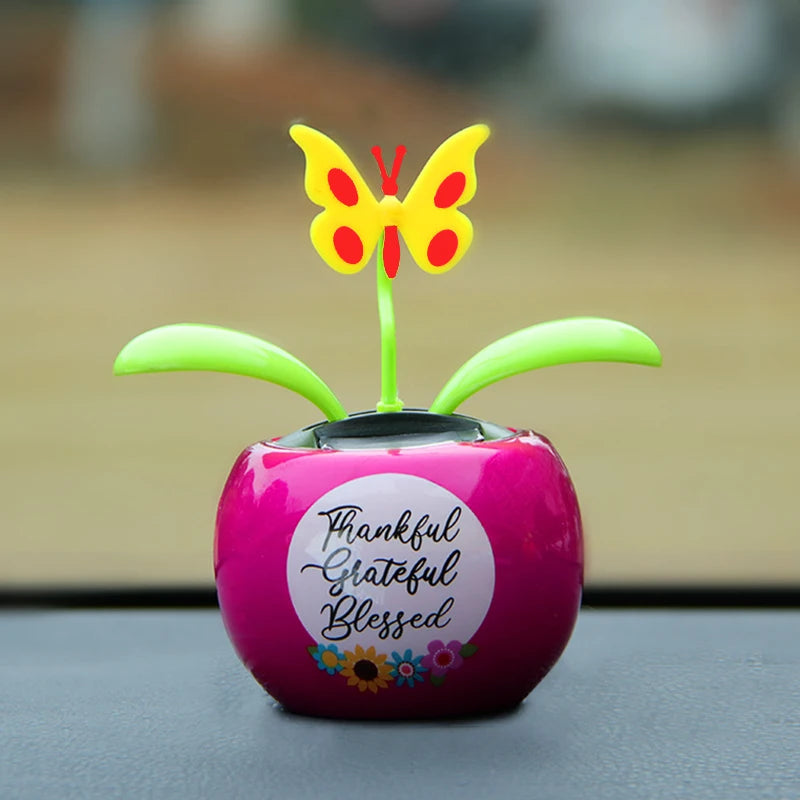 CowLost | solar-automatic-swing-solar-flower-car-ornaments |15