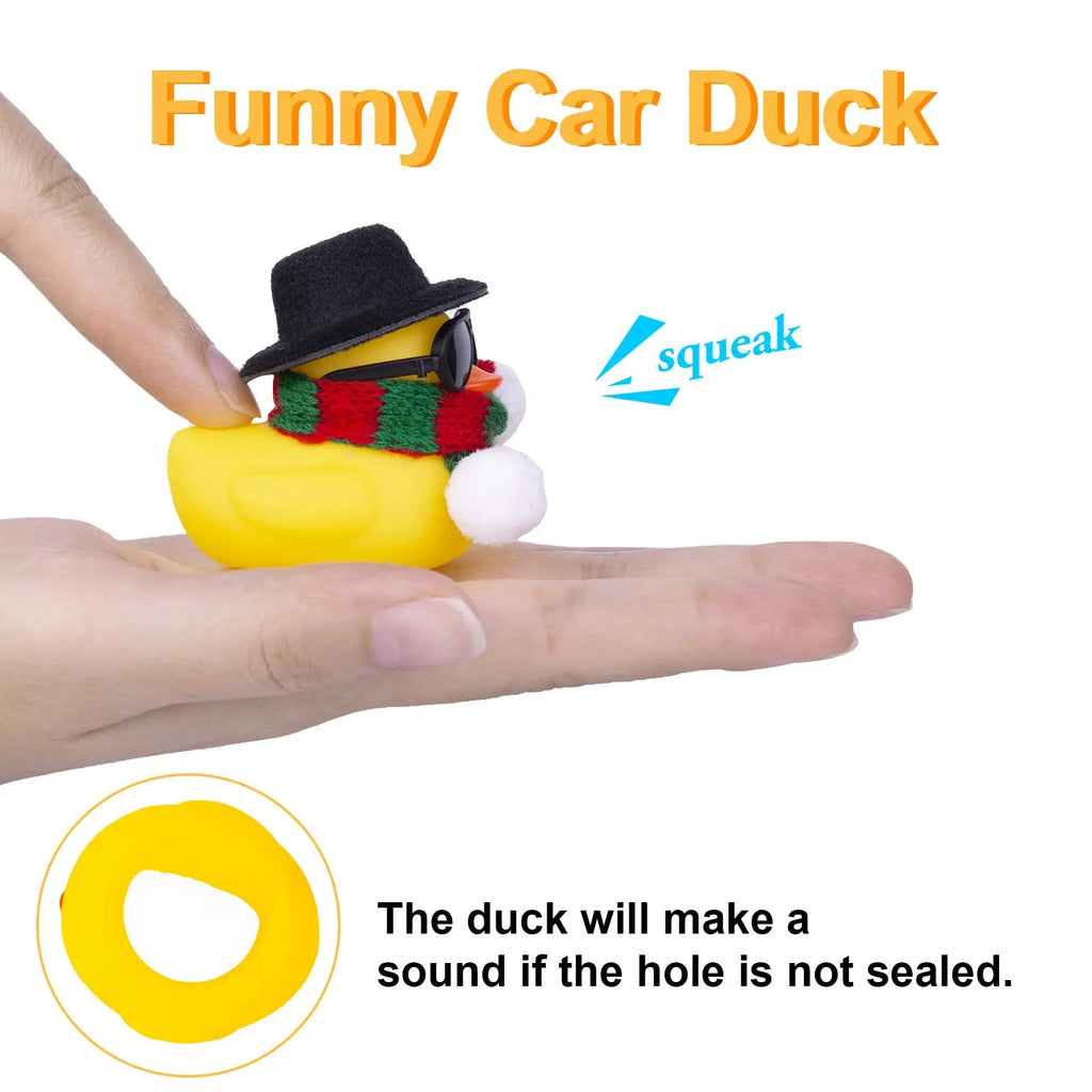 CowLost | product_id-2-pack-yellow-rubber-duck-christmas-car-dashboard-ornaments |4