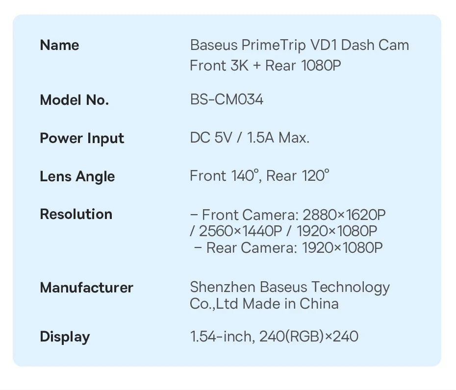 CowLost | baseus-3k-dash-cam-vd1-front-and-rear-cam-hd |28