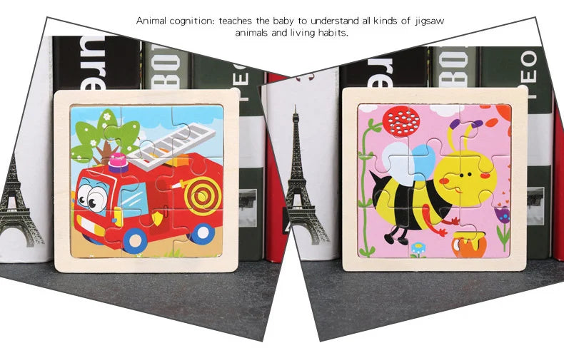 CowLost | fencing-barriers-3d-wooden-baby-puzzle-toy-11x11cm-educational-montessori |9