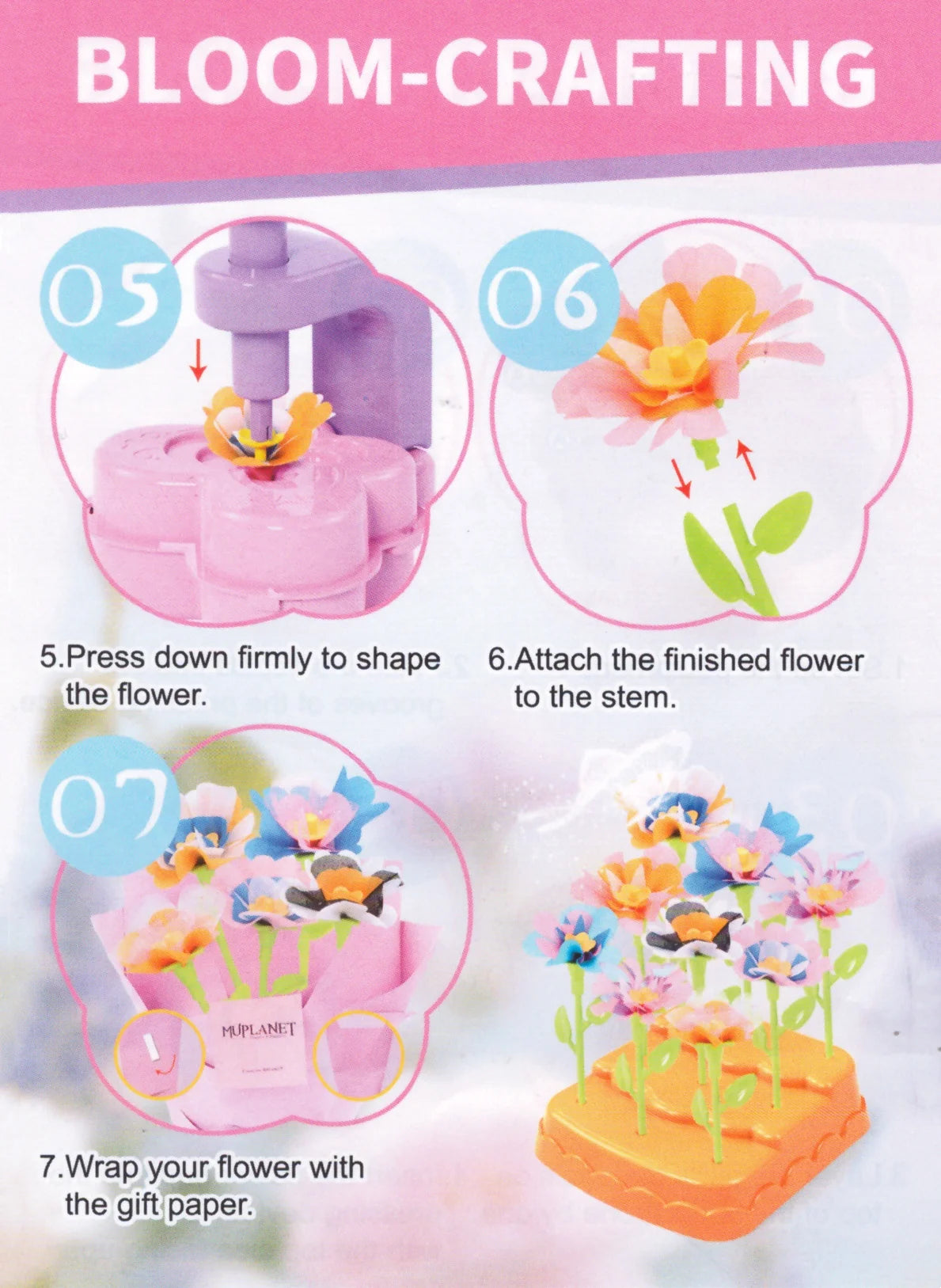 CowLost | product_id-diy-fabric-flower-bouquet-making-toy-craft-kit-for-kids-and-girls-educational-gift |14