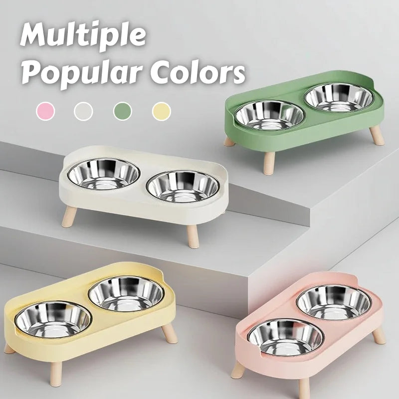 CowLost | product_id-dopamine-elevated-pet-feeder-with-dual-stainless-steel-bowls-and-neck-support |12