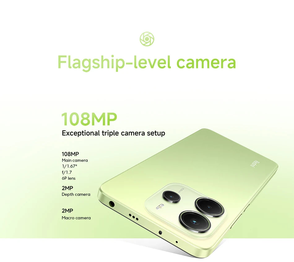 CowLost | xiaomi-redmi-note-14-smartphone-108mp-ai-camera-5500mah-6-67-120hz-amoled-display-mediatek-helio-g99-ultra |12