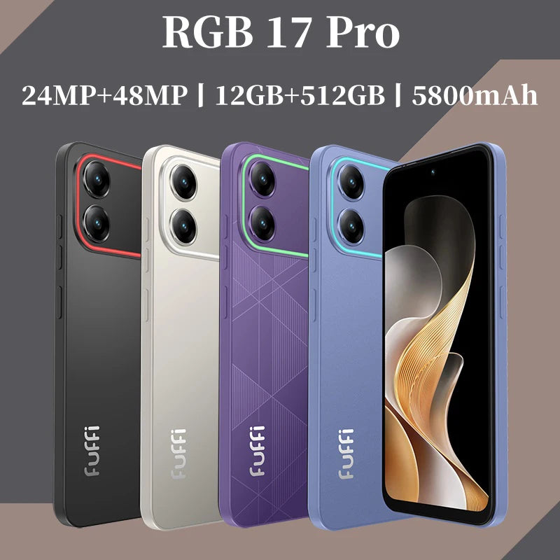 CowLost | rgb-17-pro-smartphone-android-12-12gb-ram-512gb-rom-6-67-inch |1