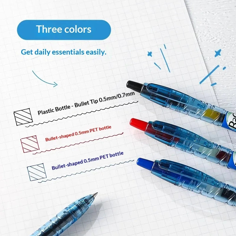 CowLost | product_id-pilot-b2p-retractable-0-5mm-gel-pen-for-smooth-writing-black-blue-red |4