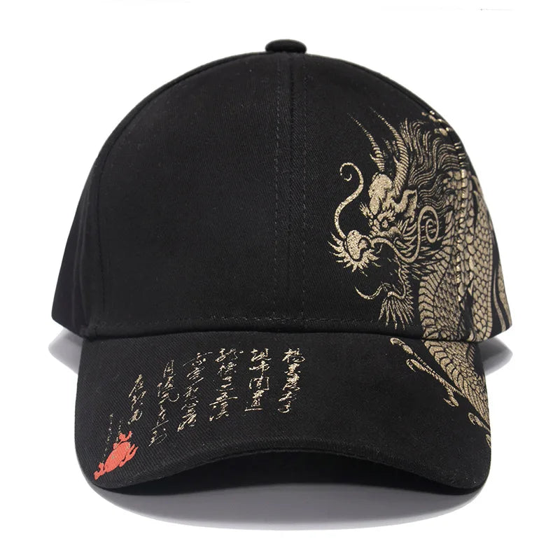 CowLost | printing-chinese-dragon-mens-baseball-cap |10