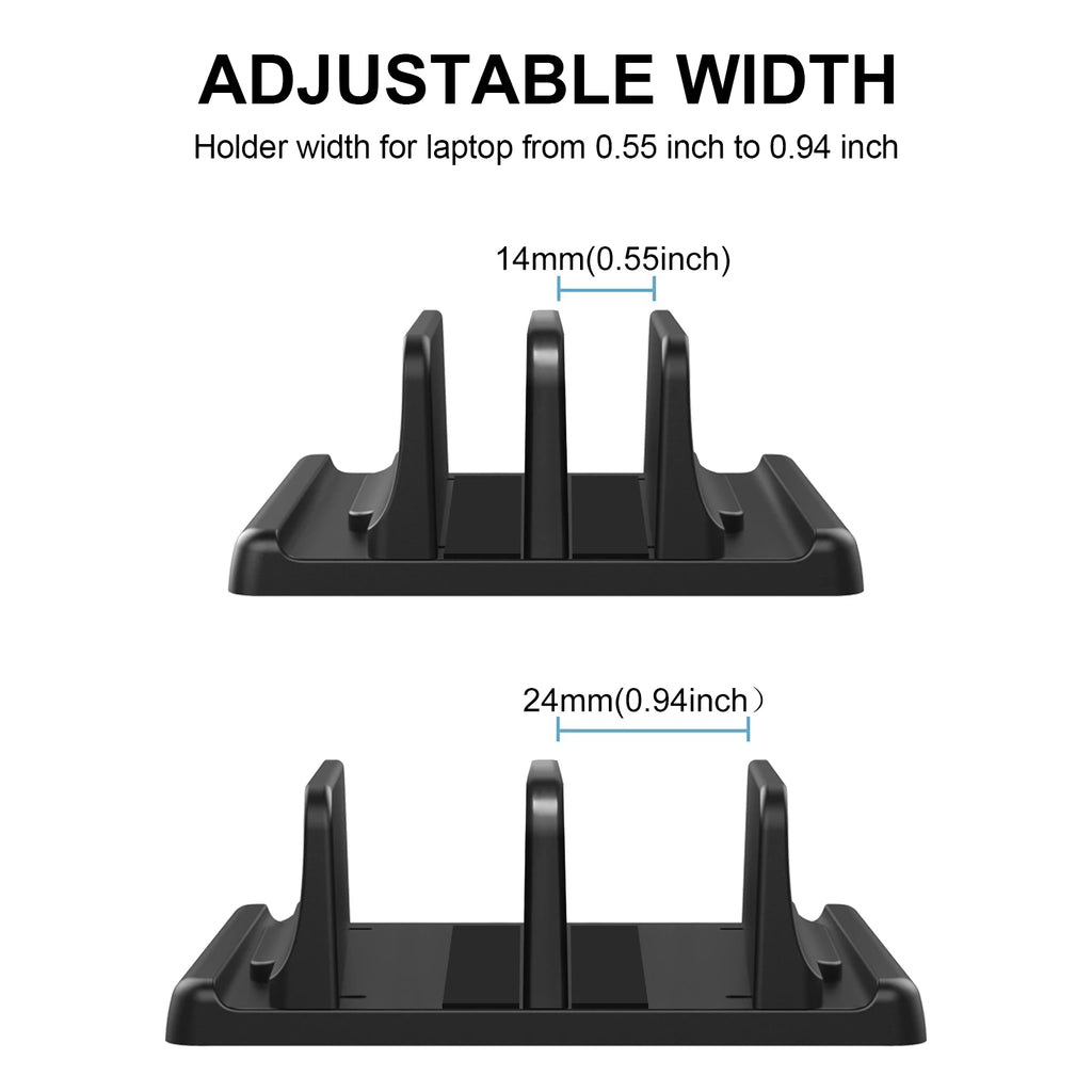 CowLost | vaydeer-plastic-vertical-laptop-stand-holder-adjustable |7