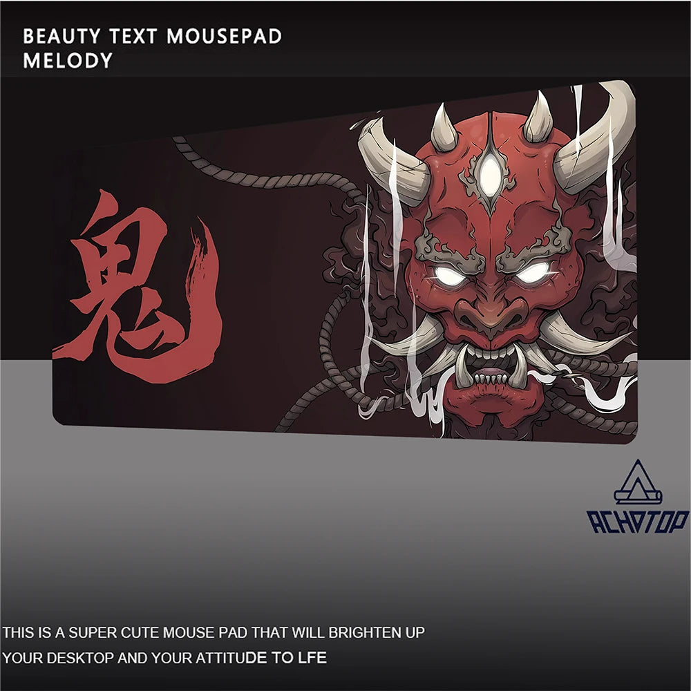 CowLost | uncategorized-japanese-style-oni-large-gaming-mousepad-900x400mm |19