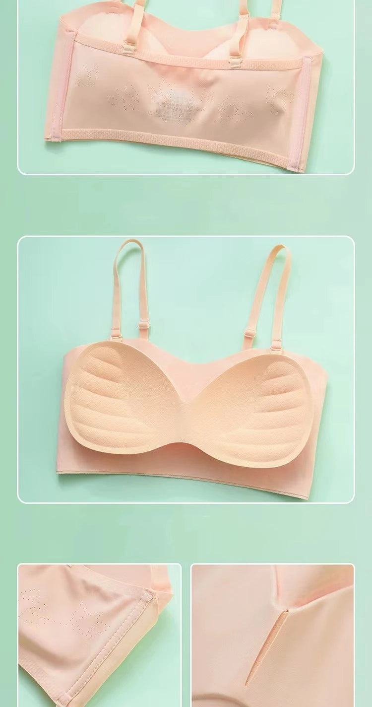 CowLost | product_id-front-buckle-strapless-wire-free-non-slip-push-up-bra-for-women |11