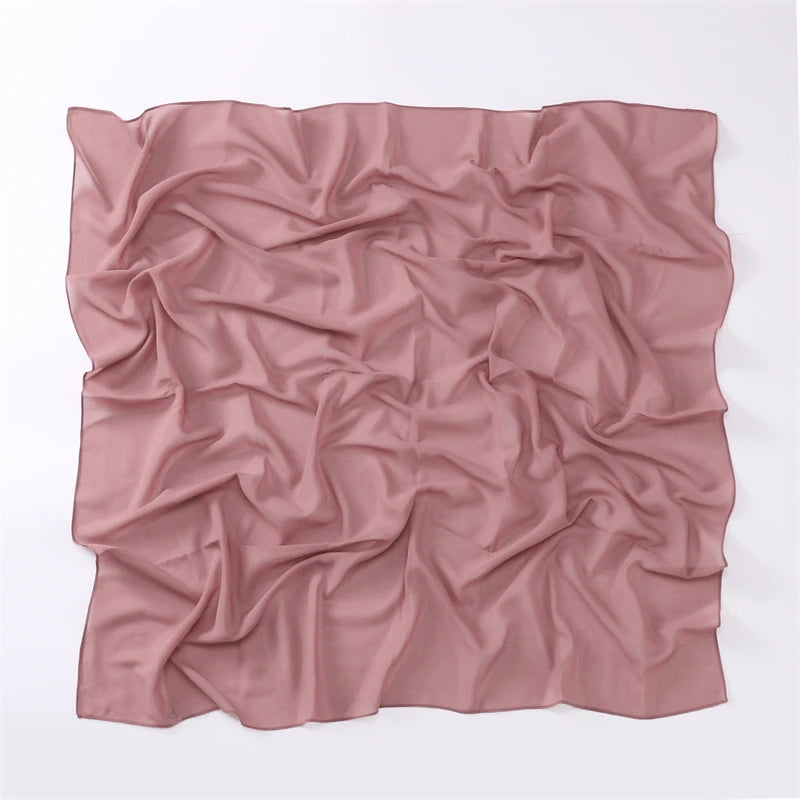 CowLost | 90-90cm-square-solid-color-women-chiffon-hijab |24