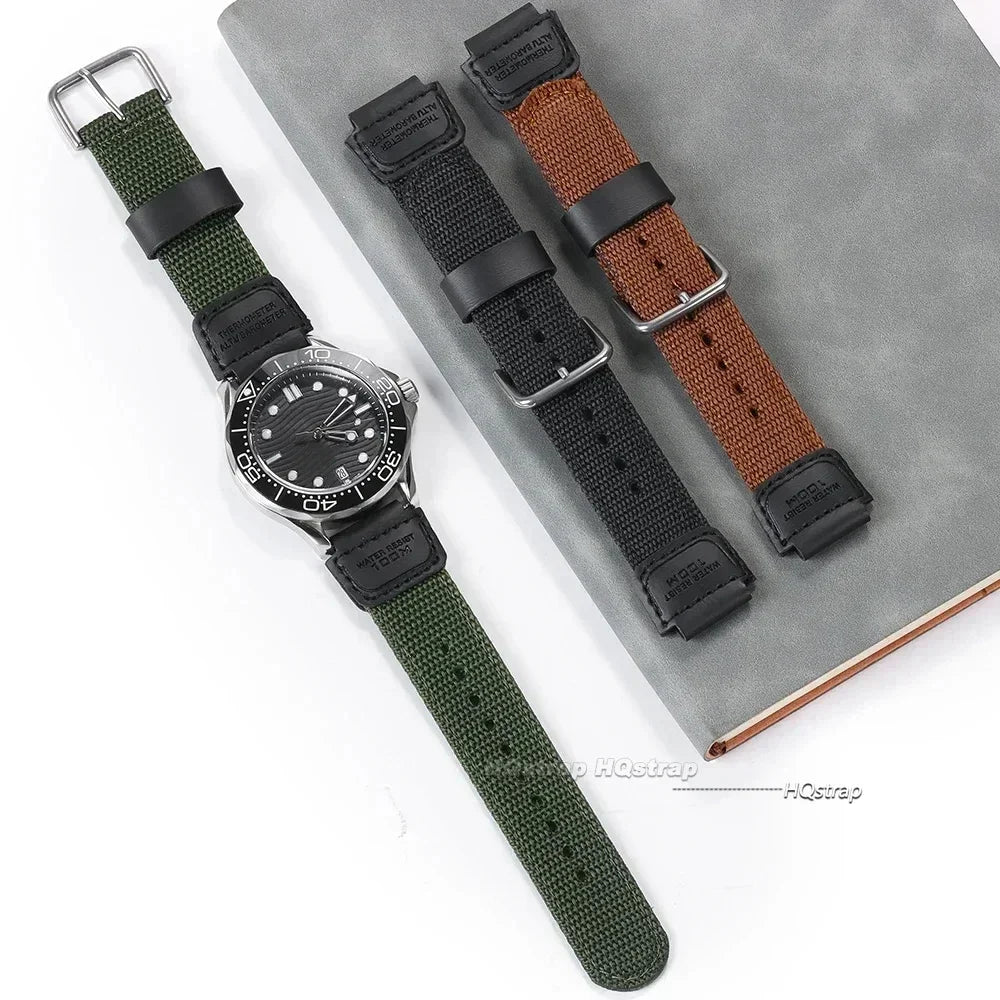 CowLost | watch-bands-product_id-nylon-canvas-18mm-watch-strap-for-casio-ae-1200wh-sgw-300-aq-s810w-with-metal-buckle |3