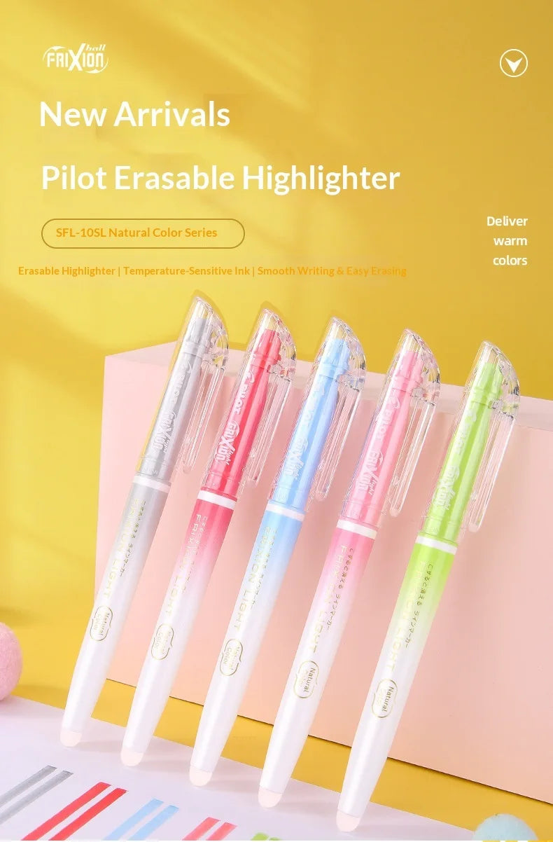 CowLost | product_id-pilot-sw-fl-erasable-fluorescent-marker-with-temperature-controlled-disappearing-ink-for-journaling-notes |7
