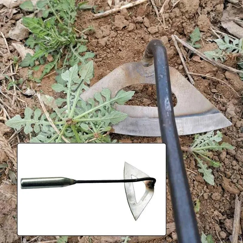 CowLost | product_id-hardened-steel-hollow-hoe-handheld-weeding-rake-garden-farm-tool |12