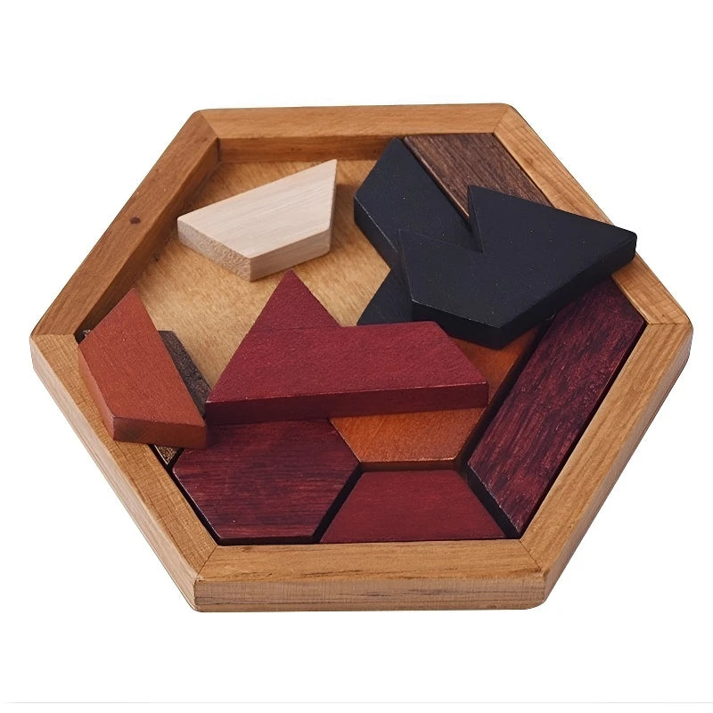 CowLost | fencing-barriers-montessori-wooden-geometric-shape-intelligence-puzzle-toy |2