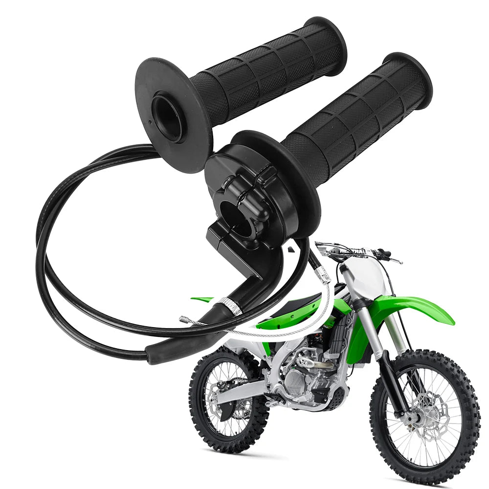 CowLost | product_id-1-pair-7-8-22mm-motorcycle-handlebar-grips-and-cable-set-dirtbike-throttle-accelerator |2