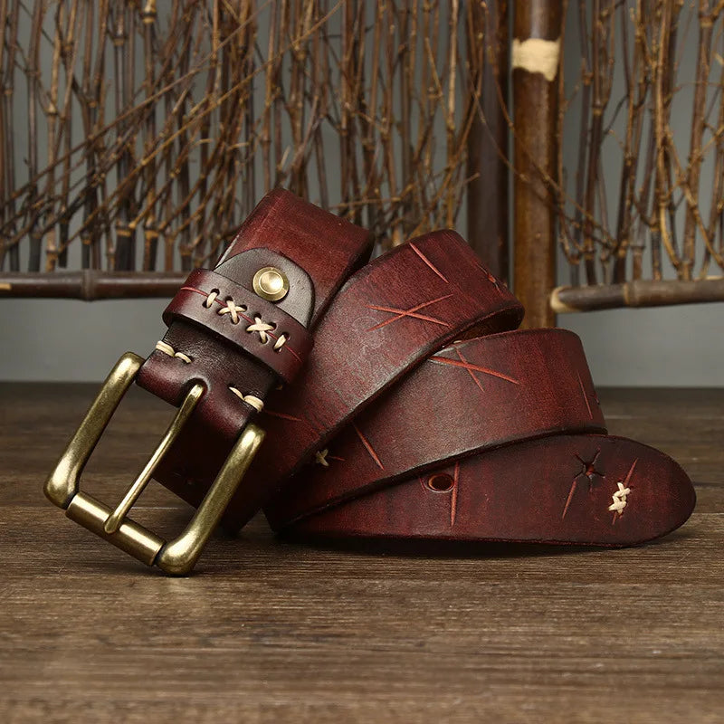 CowLost | 3-8cm-men-high-quality-genuine-leather-belt |20