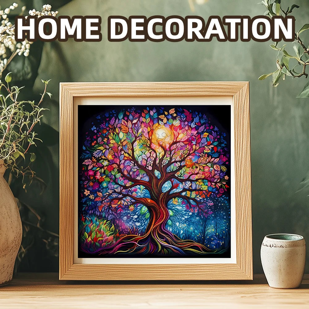 CowLost | product_id-adult-wooden-tree-of-life-jigsaw-puzzle-with-irregular-animal-shapes-creative-gift |8