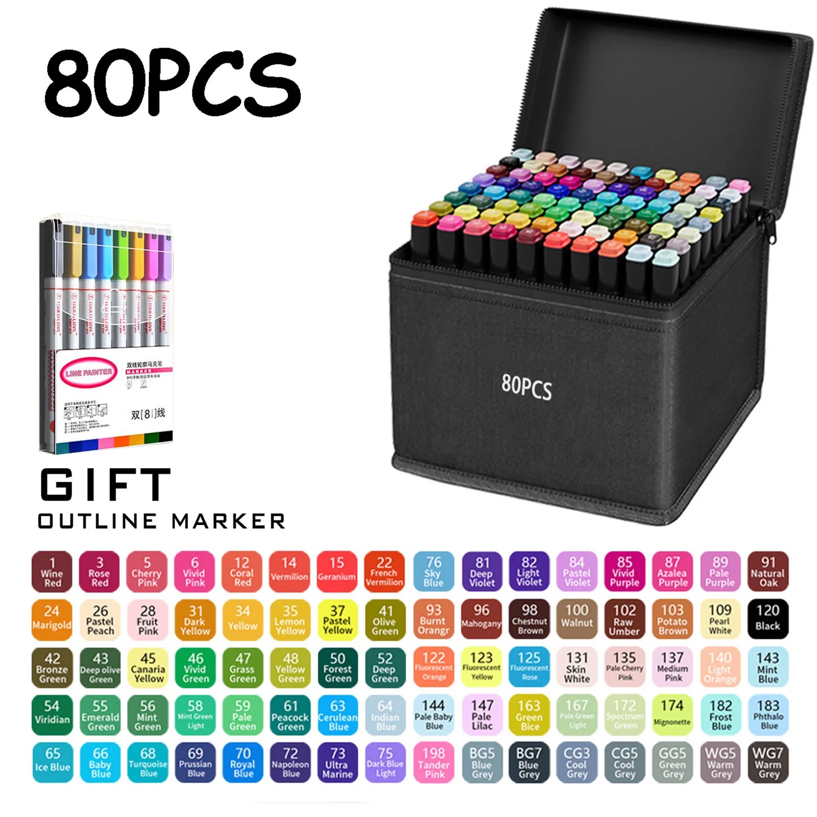 CowLost | product_id-120-color-double-tip-permanent-art-marker-set-for-drawing-design |21