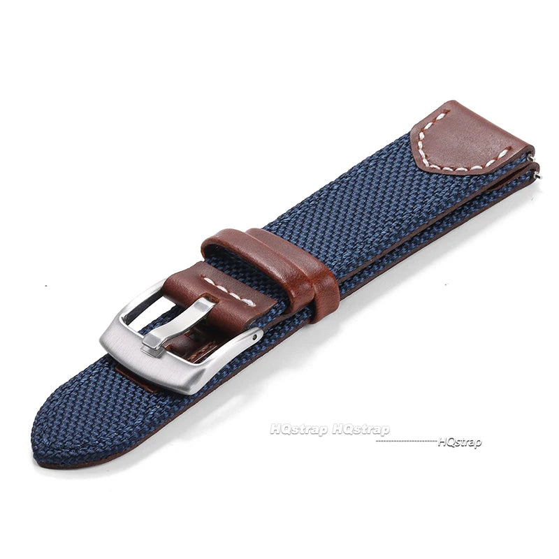 CowLost | product_id-canvas-nylon-leather-strap-for-samsung-galaxy-watch-6-5-4-universal-20mm-22mm-band-for-seiko-casio |6