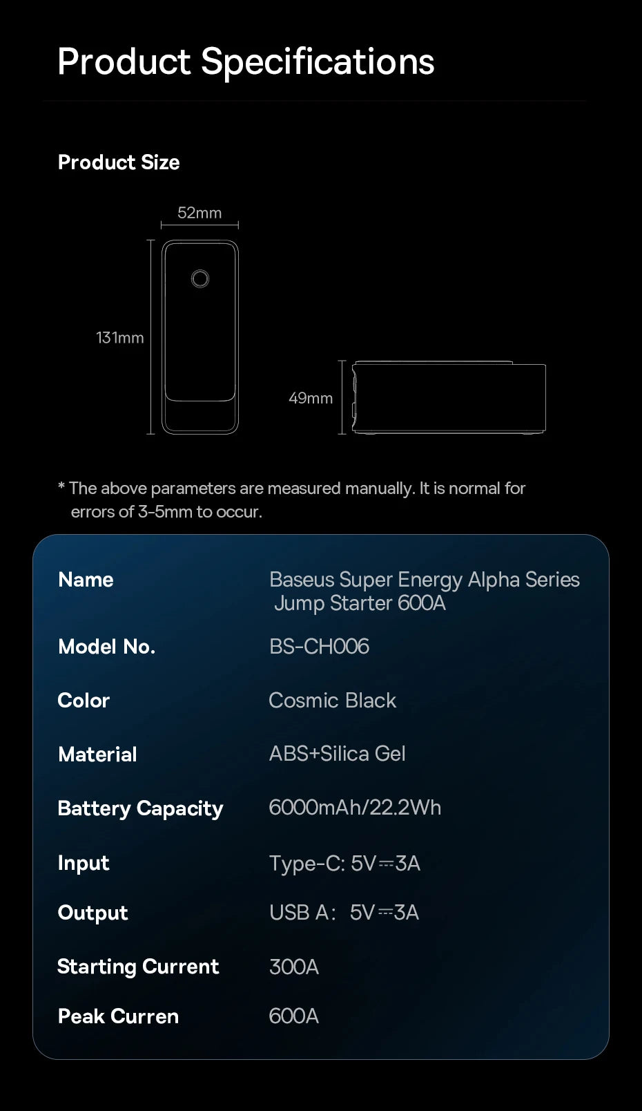 CowLost | baseus-600a-jump-starter-6000mah-car-battery-charger-for-auto-emergency-power-bank |24