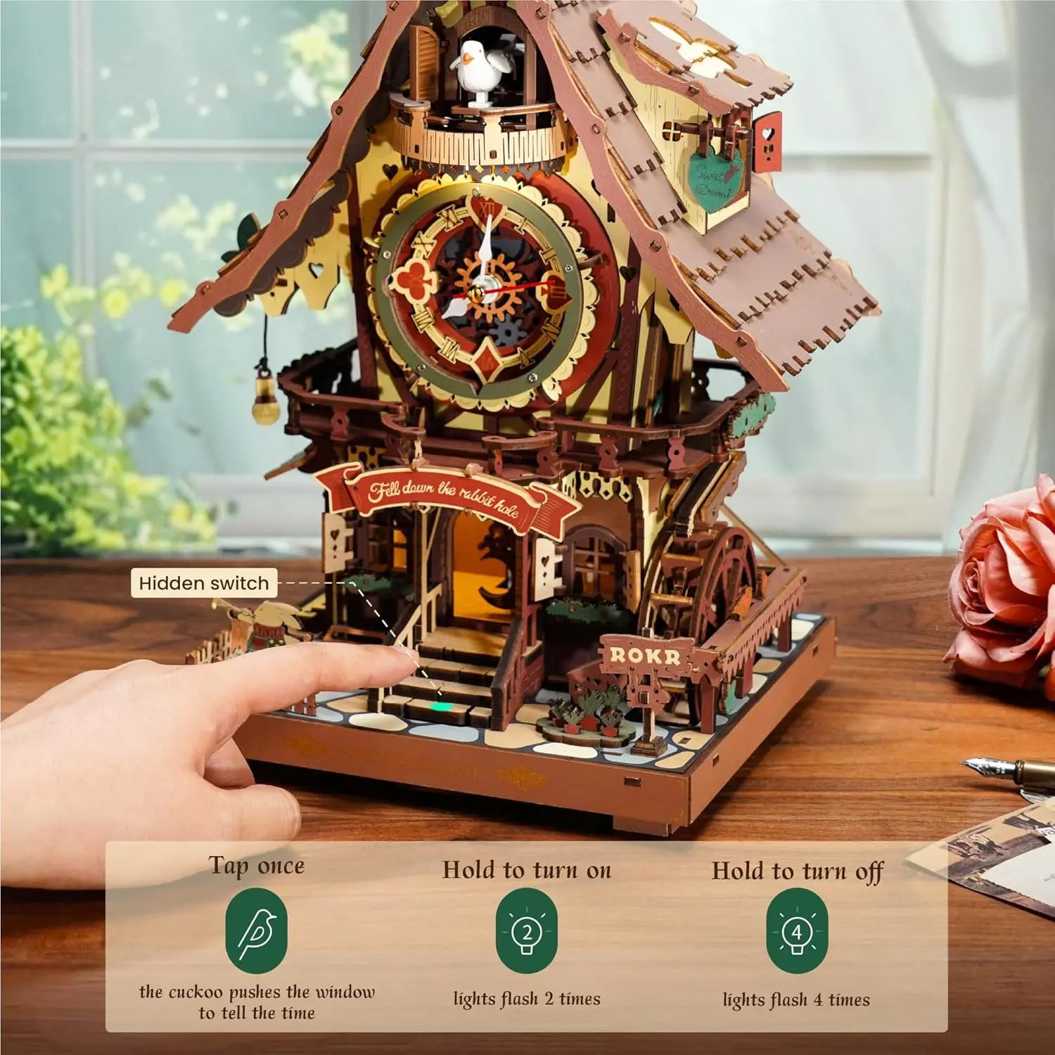 CowLost | fencing-barriers-robotime-rokr-mechanical-3d-wooden-cuckoo-clock-puzzle |5
