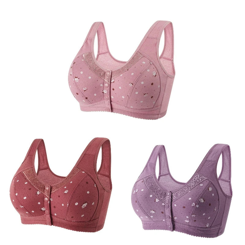 CowLost | product_id-fallsweet-3-piece-wireless-front-closure-seamless-lace-bra-set-plus-size |1