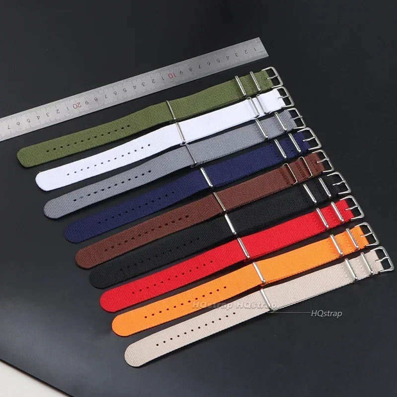 CowLost | 16mm-18mm-20mm-22mm-nylon-army-sports-band-nylon-fabric-belt-accessories-belt-buckle-bands-black-watch-strap-for-omega-for-seiko |6