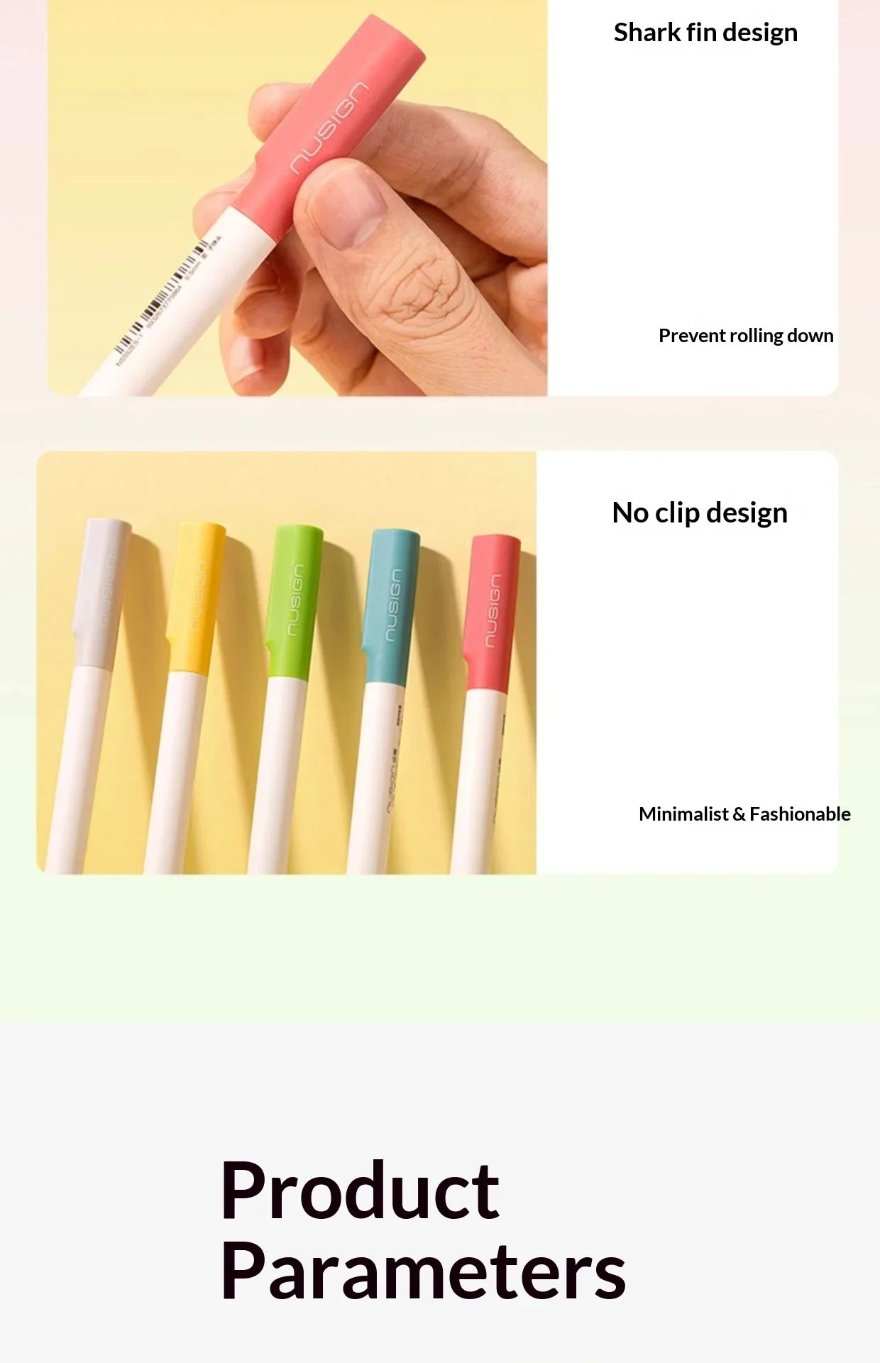 CowLost | product_id-deli-nusign-0-5mm-rotating-gel-pen-silent-smudge-proof-ink-minimalist-professional-writing-pen-for-exams-and-notes |17