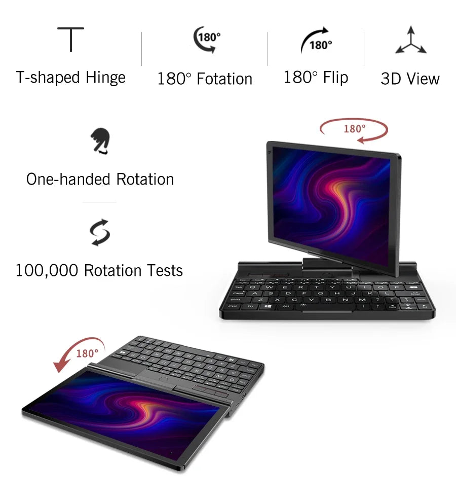 CowLost | gpd-pocket-3-intel-pentium-gold-7505ram-16gb-ram-12gb-ssd-hard-disk-windows-11-home-laptop-notebook-mini-pc-touch-screen |15