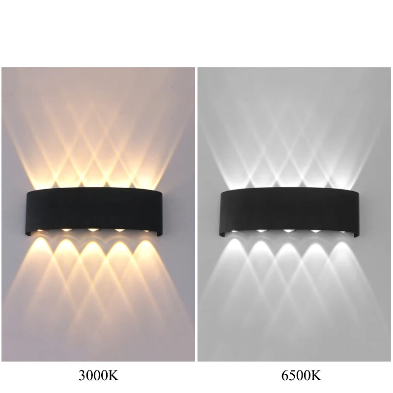 CowLost | product_id-led-wall-lamp-ip65-waterproof-up-down-light-indoor-outdoor-ac110-220v-plastic |2